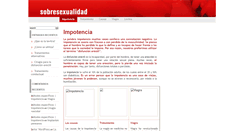 Desktop Screenshot of impotencia.sobresexualidad.com